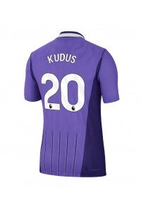 Tottenham Hotspur Mohammed Kudus #20 Jalkapallovaatteet Kolmaspaita 2026-27 Lyhythihainen